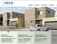 Tablet Screenshot of neeb-metallbau.de